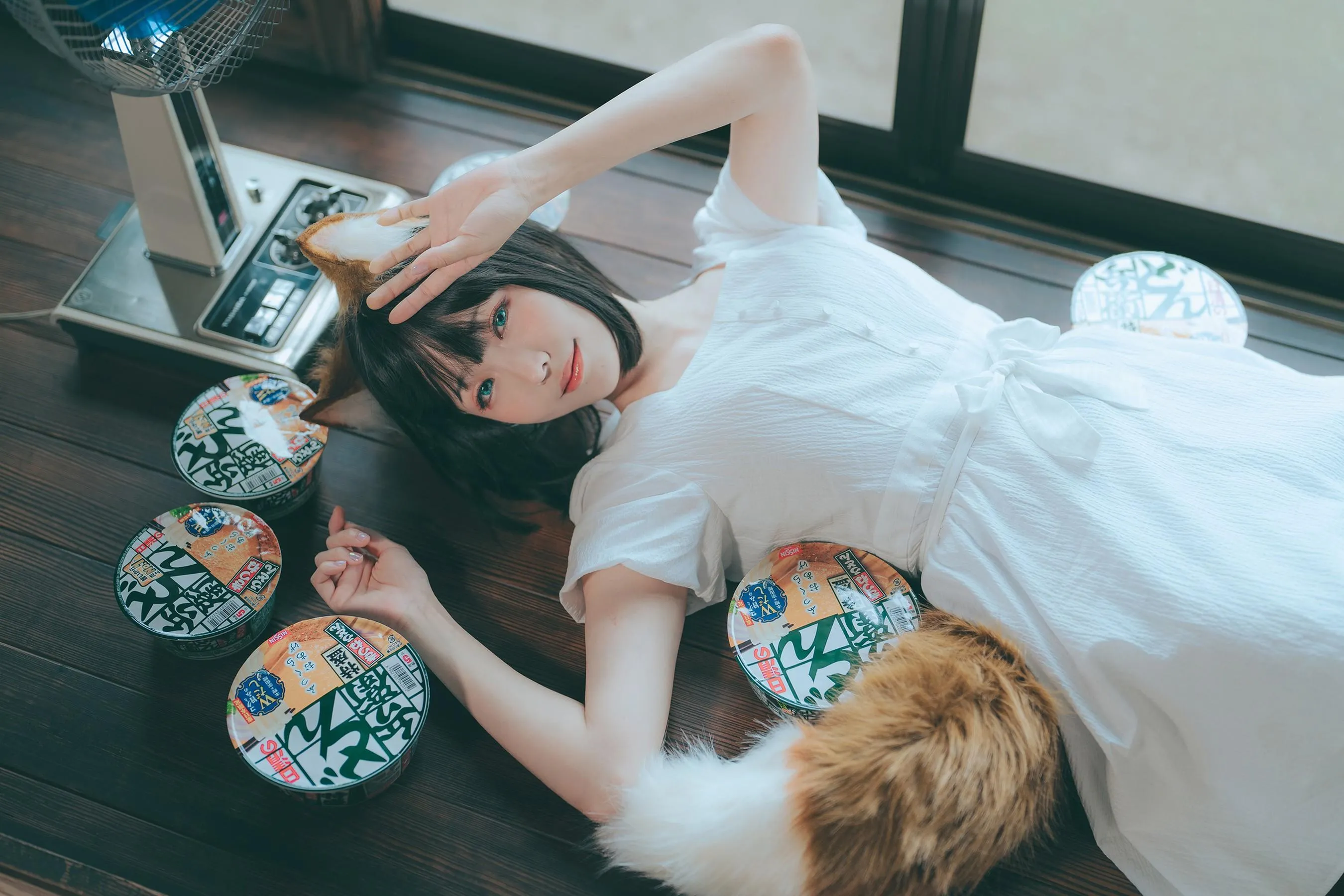 ElyEE子 – NO.114 2023.July B-Dongitsune ~White dress 白洋裝狐少女 [60P]插图6